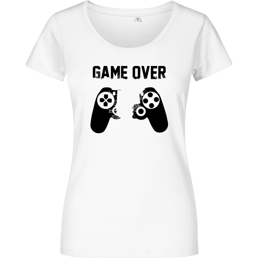 bjin94 Game Over v1 T-Shirt Girlshirt weiss