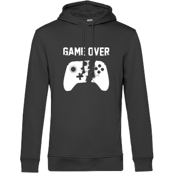 Game Over v2 B&C HOODED Organic - black