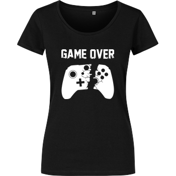 Game Over v2 Girlshirt schwarz