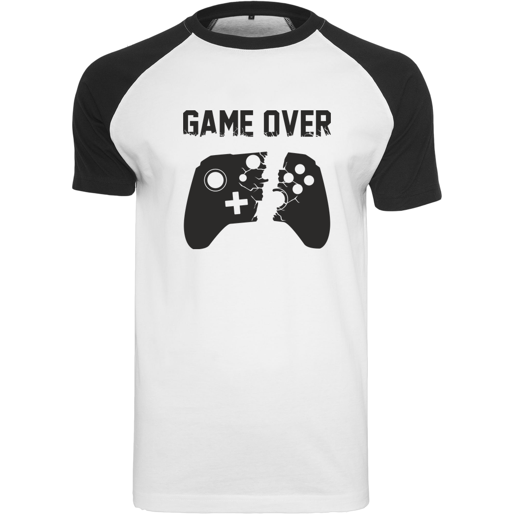 bjin94 Game Over v2 T-Shirt Raglan Tee white