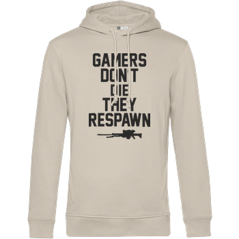 Gamers don't die B&C HOODED Organic - Off-White