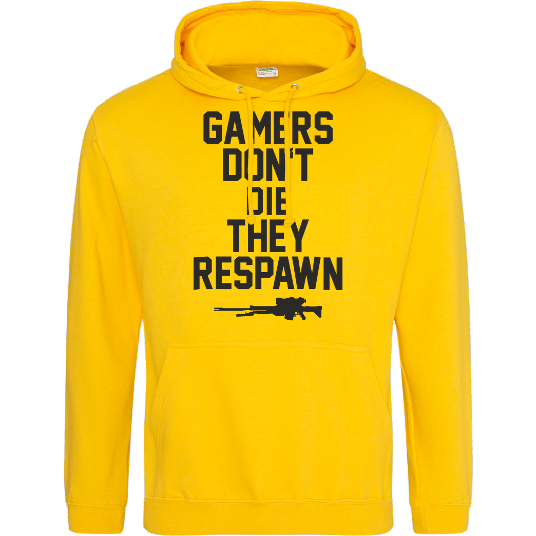 bjin94 Gamers don't die Sweatshirt JH Hoodie - Gelb