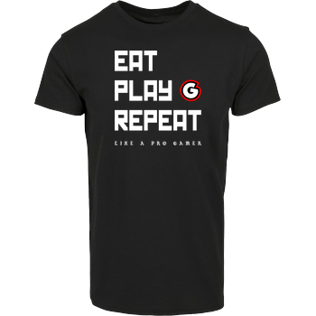 Geezy - Eat Play Repeat House Brand T-Shirt - Black