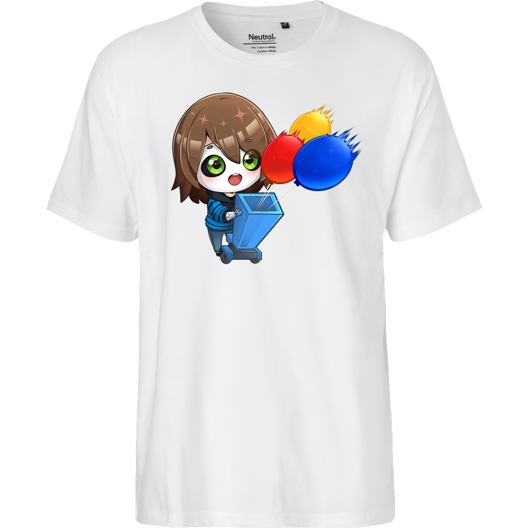 GermanLetsPlay GLP - Bloons Sauger T-Shirt Fairtrade T-Shirt - white