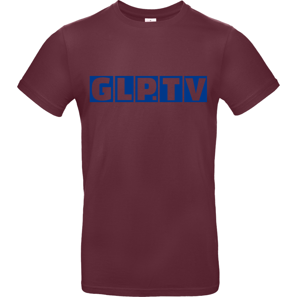 GermanLetsPlay GLP - GLP.TV royal T-Shirt B&C EXACT 190 - Burgundy