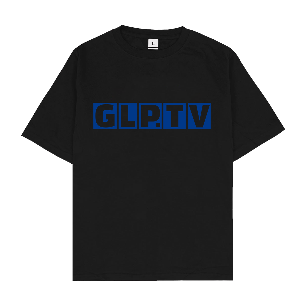 GermanLetsPlay GLP - GLP.TV royal T-Shirt Oversize T-Shirt - Black