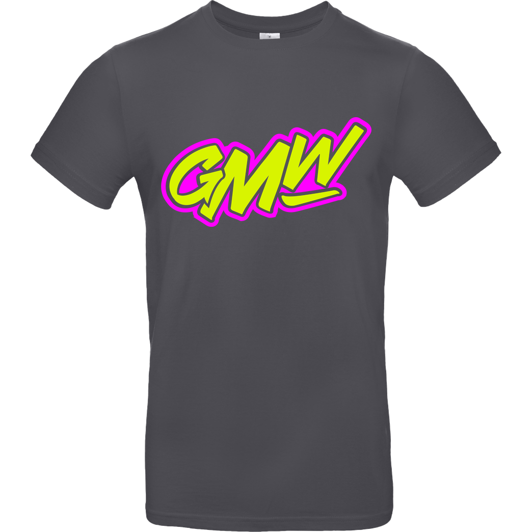 None GMW - GMW two colored Logo T-Shirt B&C EXACT 190 - Dark Grey