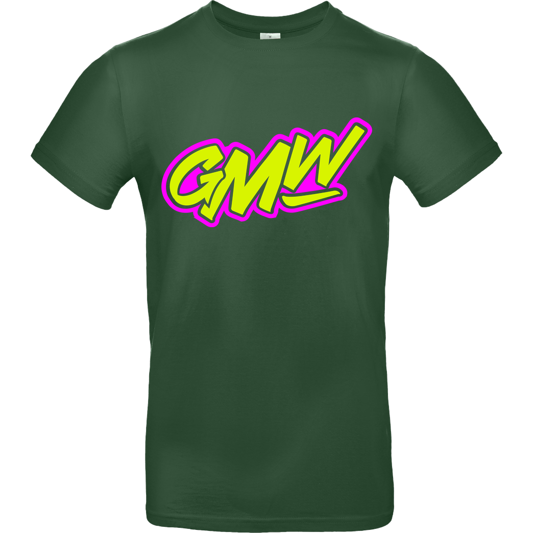 None GMW - GMW two colored Logo T-Shirt B&C EXACT 190 -  Bottle Green