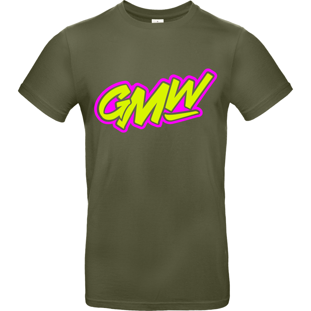 None GMW - GMW two colored Logo T-Shirt B&C EXACT 190 - Khaki