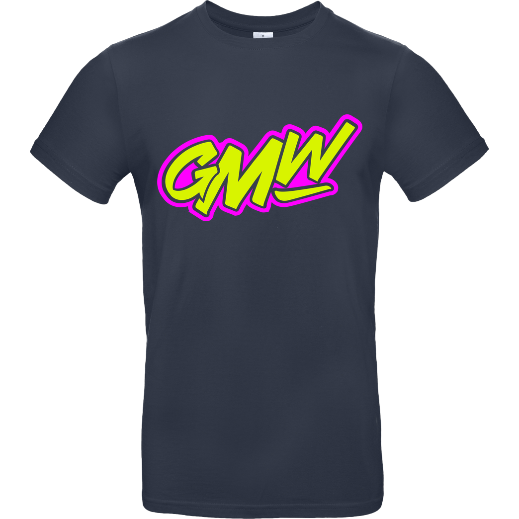 None GMW - GMW two colored Logo T-Shirt B&C EXACT 190 - Navy