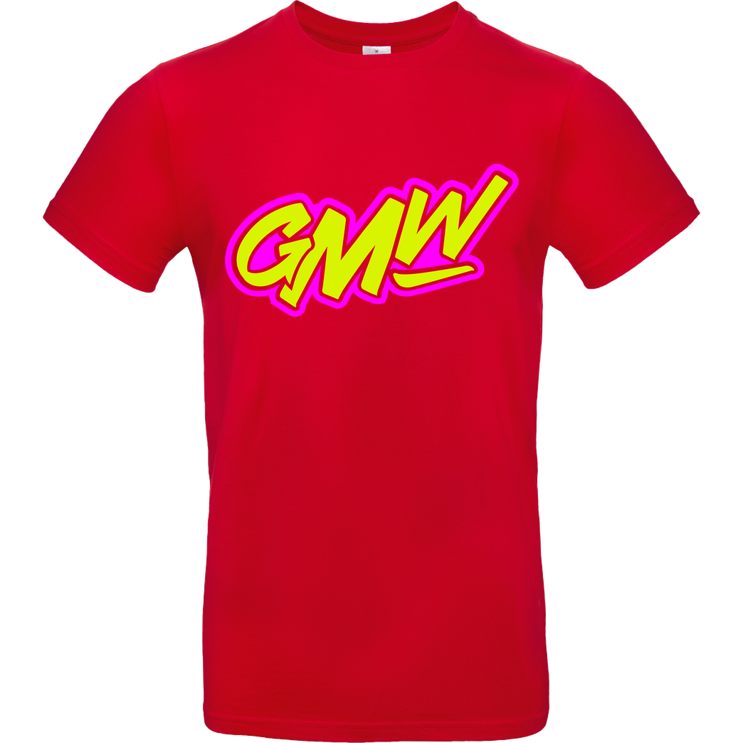 None GMW - GMW two colored Logo T-Shirt B&C EXACT 190 - Red