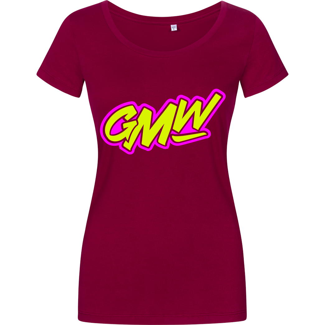None GMW - GMW two colored Logo T-Shirt Girlshirt berry