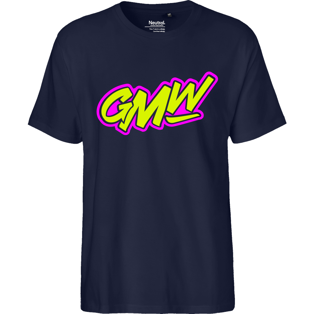 None GMW - GMW two colored Logo T-Shirt Fairtrade T-Shirt - navy