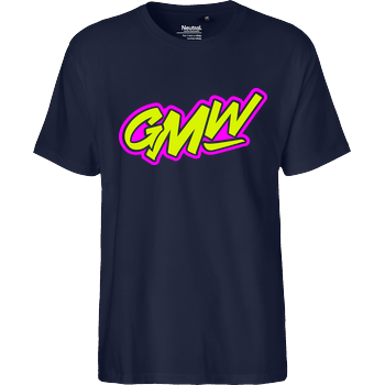 GMW - GMW two colored Logo Fairtrade T-Shirt - navy