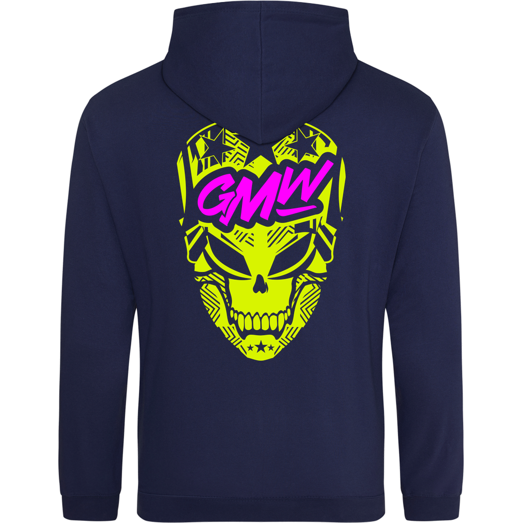 None GMW - GMW two colored Logo Sweatshirt JH Hoodie - Navy