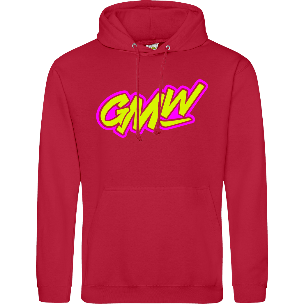 None GMW - GMW two colored Logo Sweatshirt JH Hoodie - red