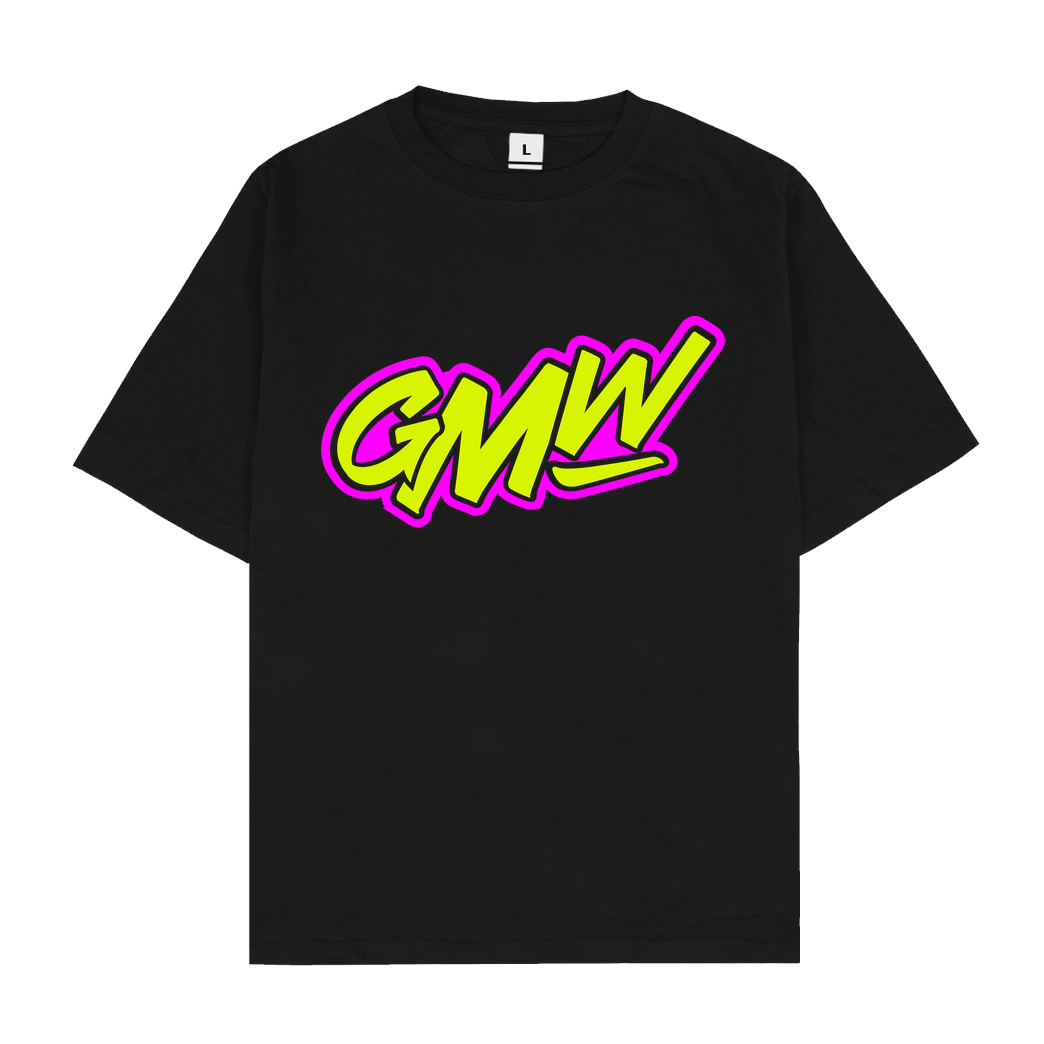 None GMW - GMW two colored Logo T-Shirt Oversize T-Shirt - Black