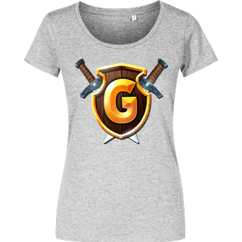 GommeHD - Wappen Girlshirt heather grey