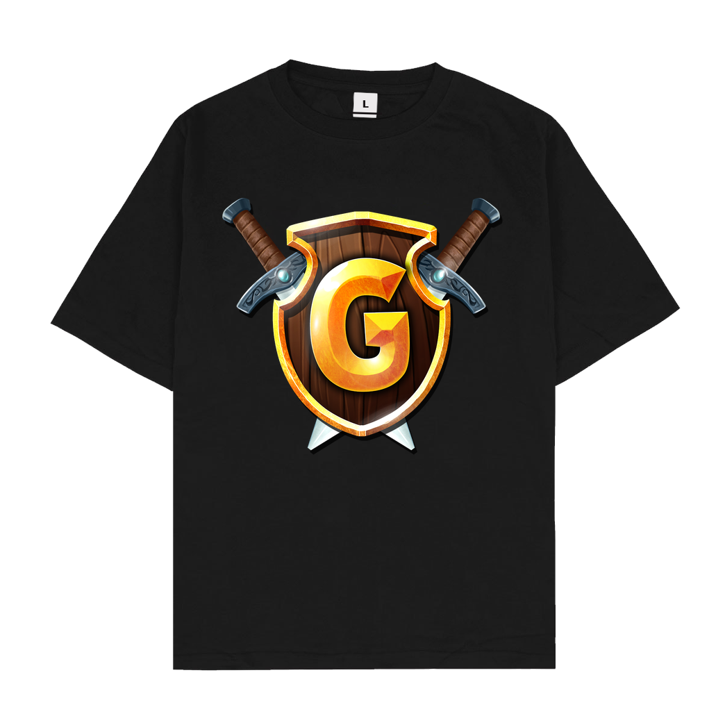 GommeHD GommeHD - Wappen T-Shirt Oversize T-Shirt - Black
