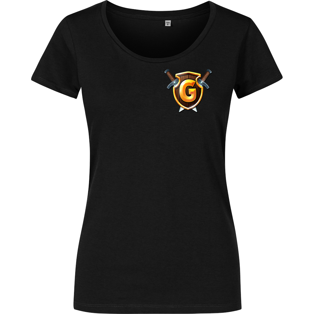 GommeHD GommeHD - Wappen klein T-Shirt Girlshirt schwarz