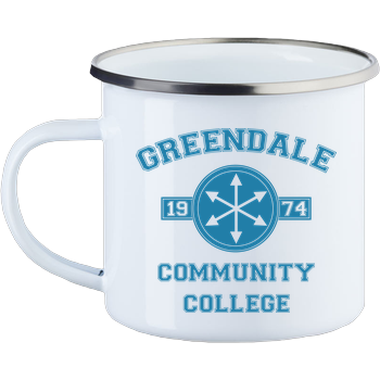 Greendale Community College Enamel Mug