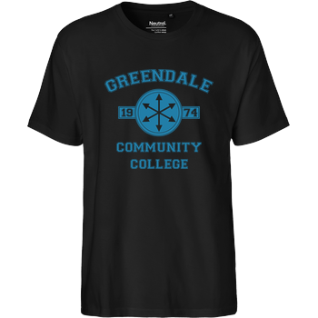 Greendale Community College Fairtrade T-Shirt - black