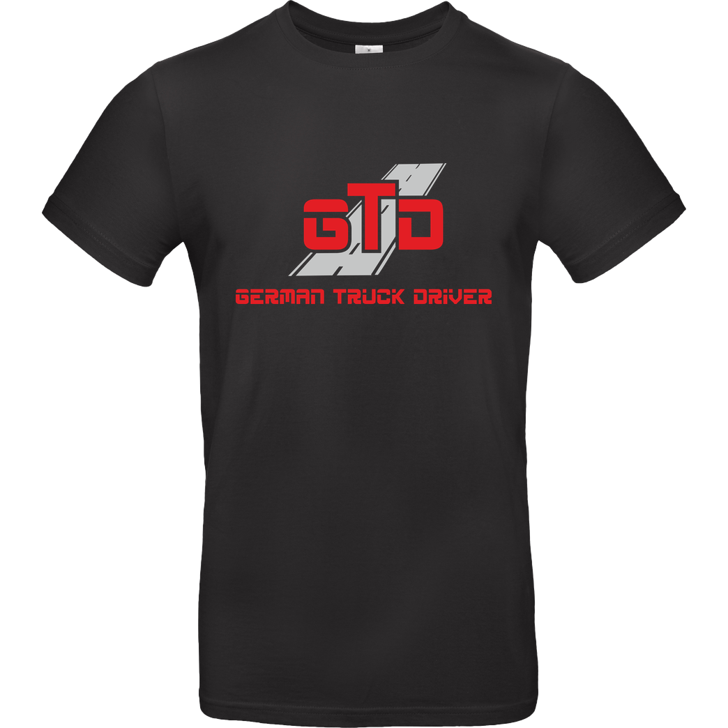 German Truck Driver GTD - Logo T-Shirt B&C EXACT 190 - Black