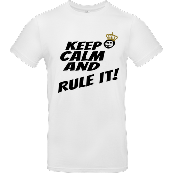 Hallodri - Keep Calm and Rule It! B&C EXACT 190 -  White
