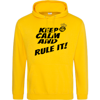 Hallodri - Keep Calm and Rule It! JH Hoodie - Gelb