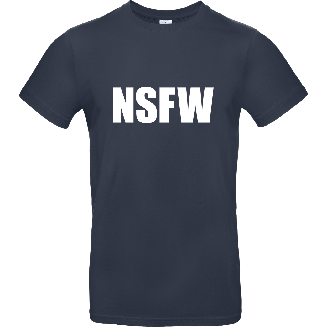 None NSFW T-Shirt B&C EXACT 190 - Navy