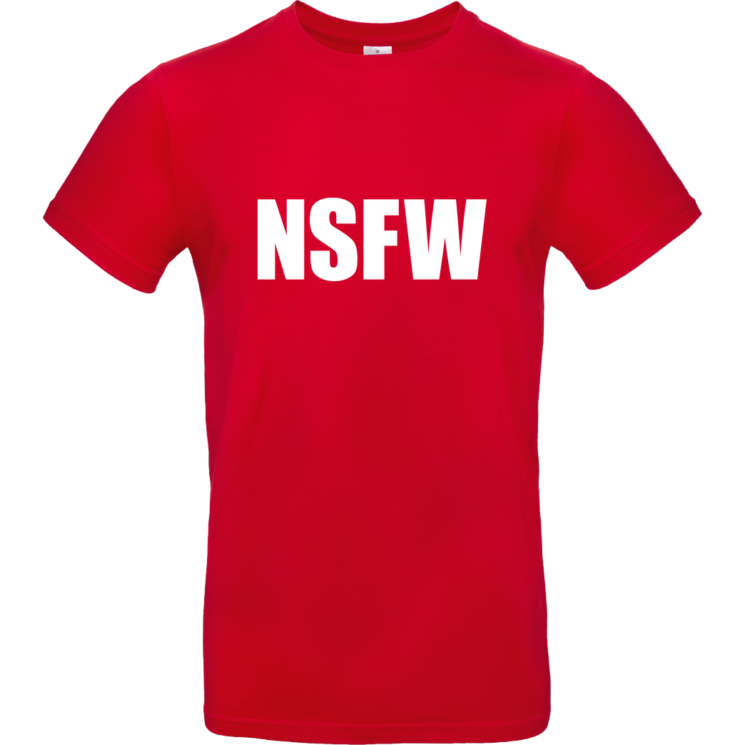 None NSFW T-Shirt B&C EXACT 190 - Red