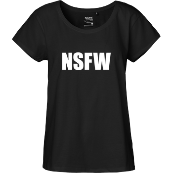 NSFW Fairtrade Loose Fit Girlie - black
