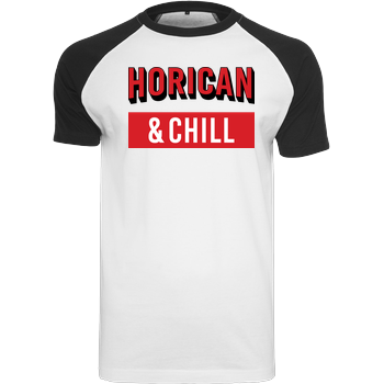 Horican - and Chill Raglan Tee white