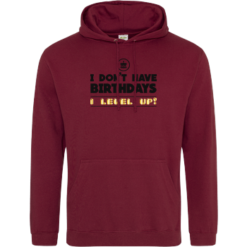 I Level Up JH Hoodie - Bordeaux