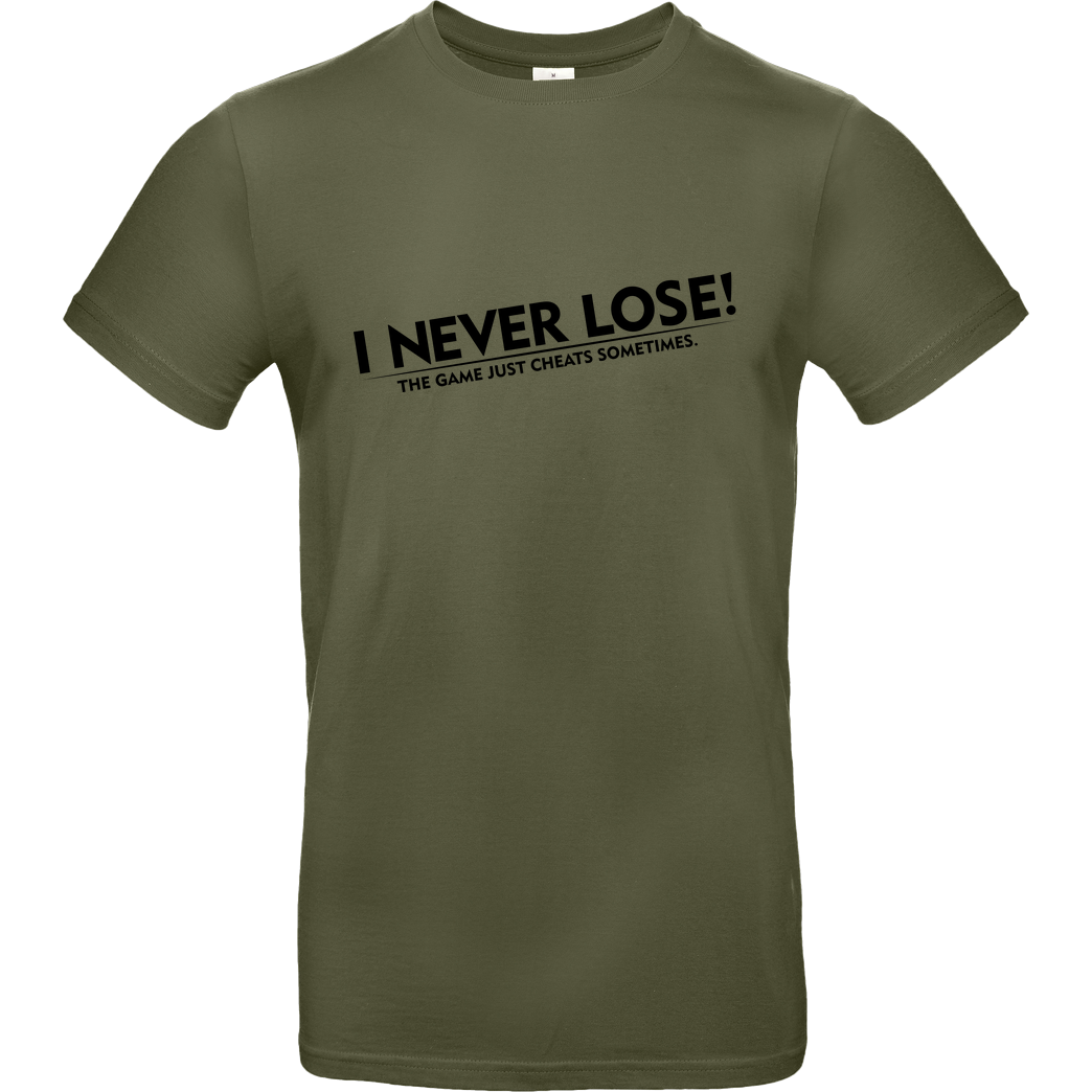 IamHaRa I Never Lose T-Shirt B&C EXACT 190 - Khaki