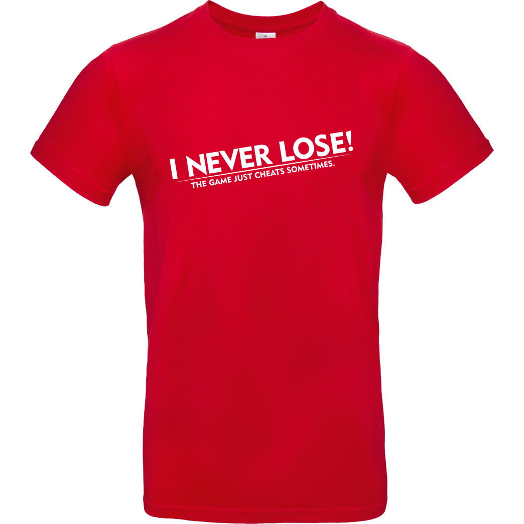 IamHaRa I Never Lose T-Shirt B&C EXACT 190 - Red