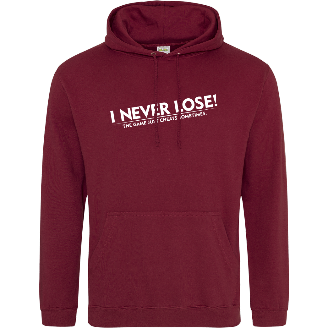 IamHaRa I Never Lose Sweatshirt JH Hoodie - Bordeaux