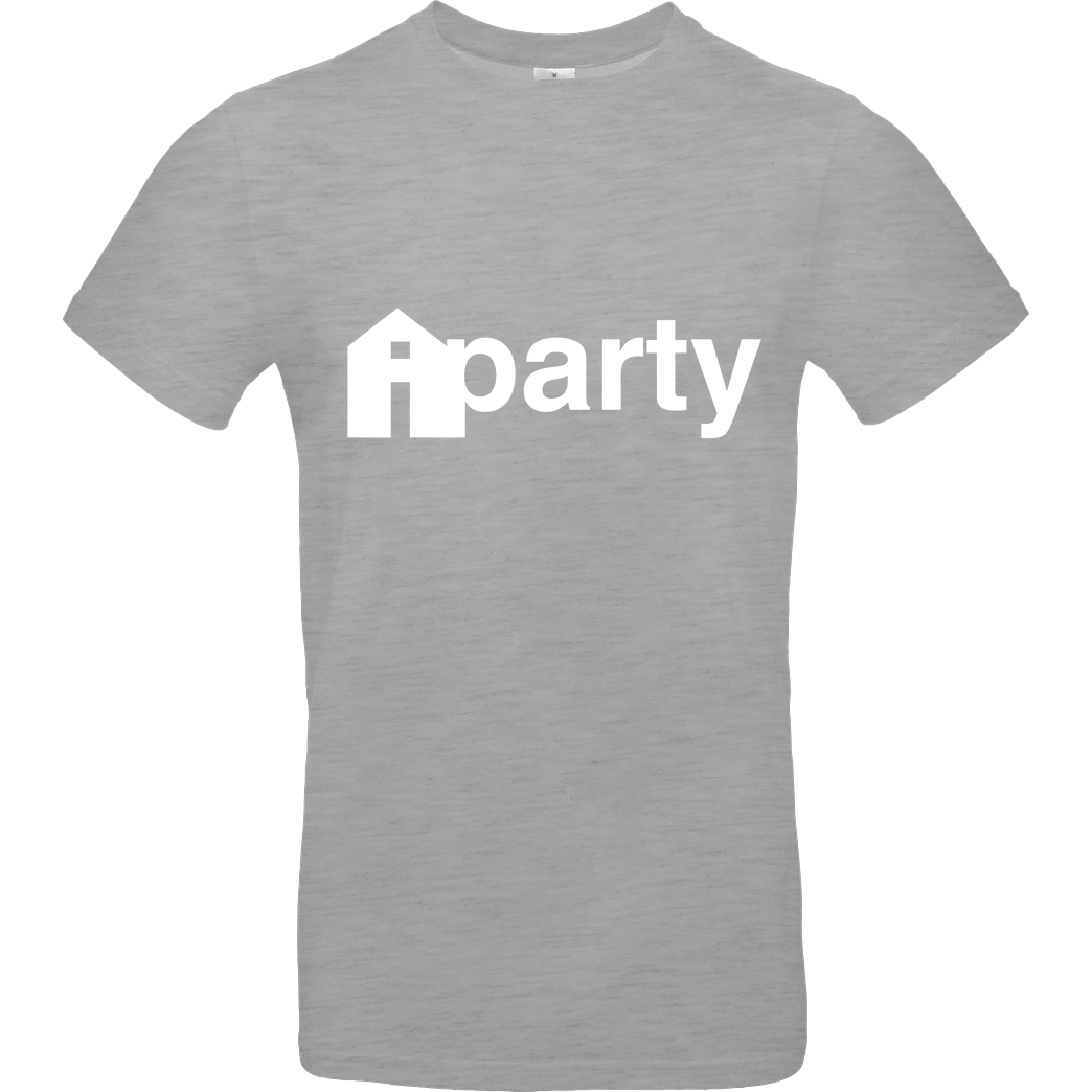 iHausparty iHausparty - Logo T-Shirt B&C EXACT 190 - heather grey