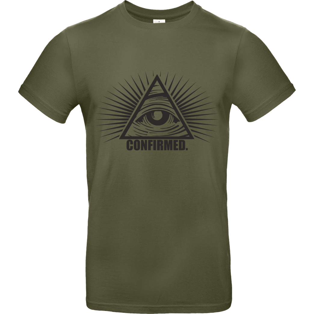 IamHaRa Illuminati Confirmed T-Shirt B&C EXACT 190 - Khaki