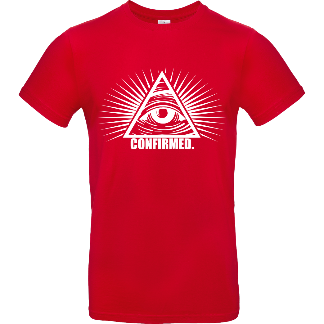 IamHaRa Illuminati Confirmed T-Shirt B&C EXACT 190 - Red