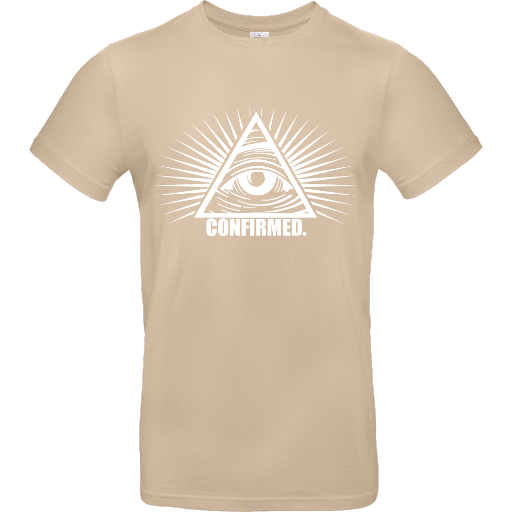 IamHaRa Illuminati Confirmed T-Shirt B&C EXACT 190 - Sand