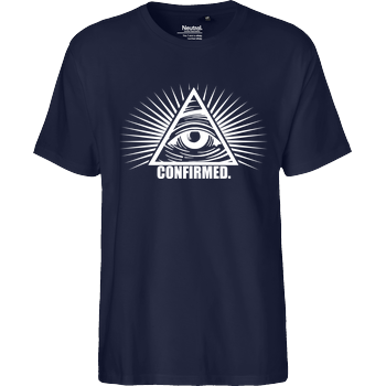 Illuminati Confirmed Fairtrade T-Shirt - navy