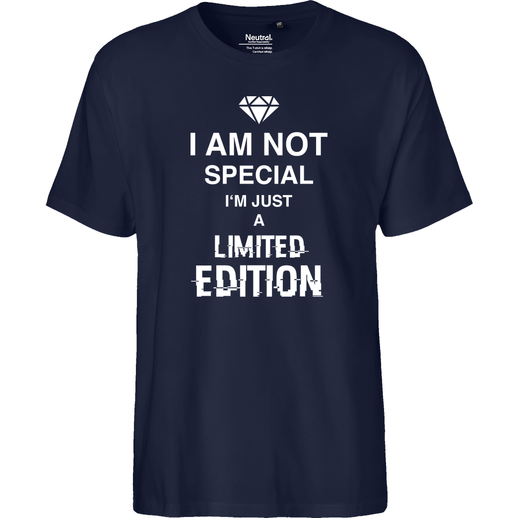 bjin94 I'm not Special T-Shirt Fairtrade T-Shirt - navy