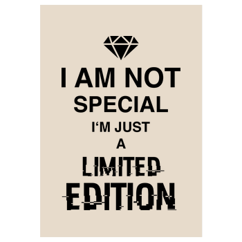 I'm not Special Art Print sand