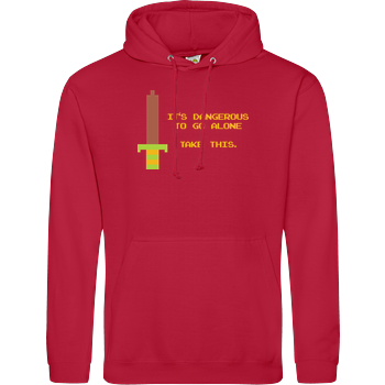 It's Dangerous to Go Alone JH Hoodie - red