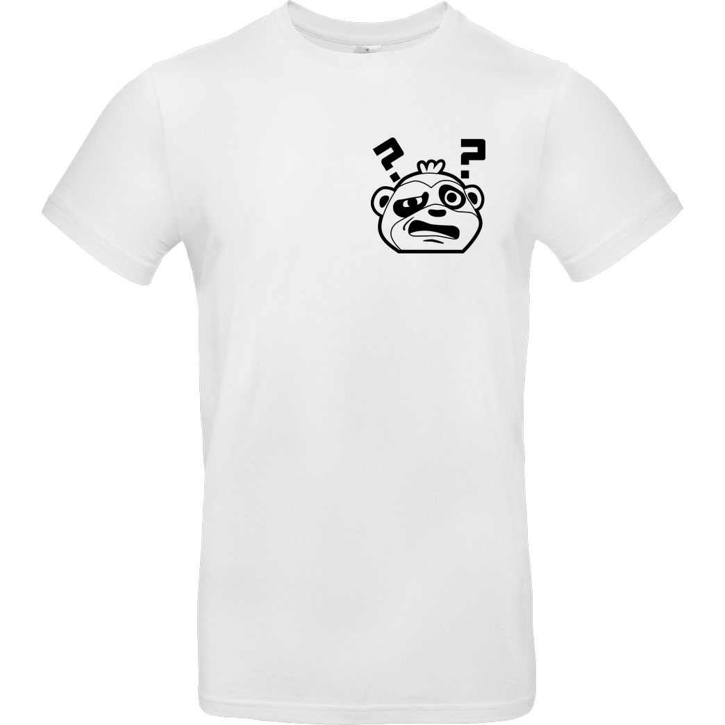 JadiTV JadiTV - Confused Print Logo T-Shirt B&C EXACT 190 -  White