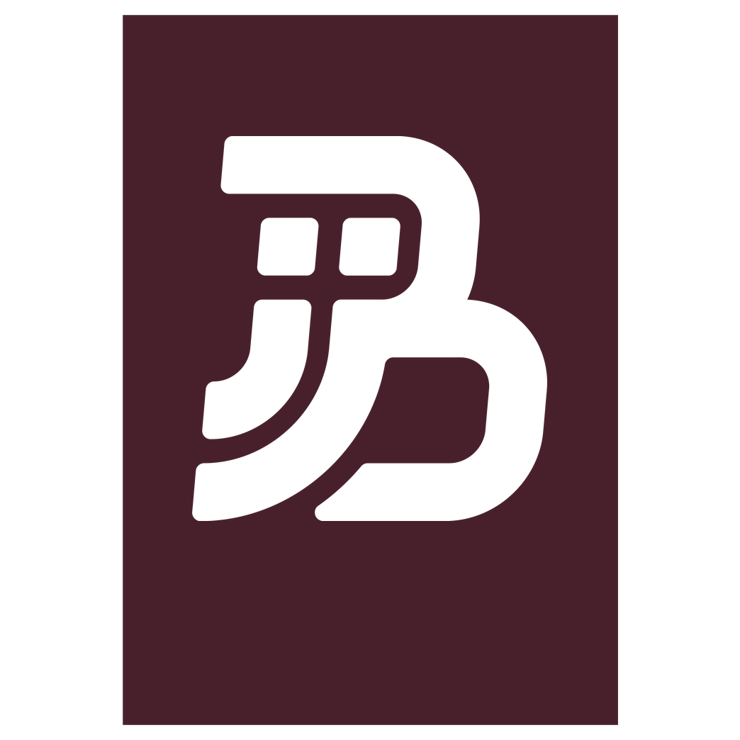JJB JJB - Plain Logo Druck Art Print burgundy
