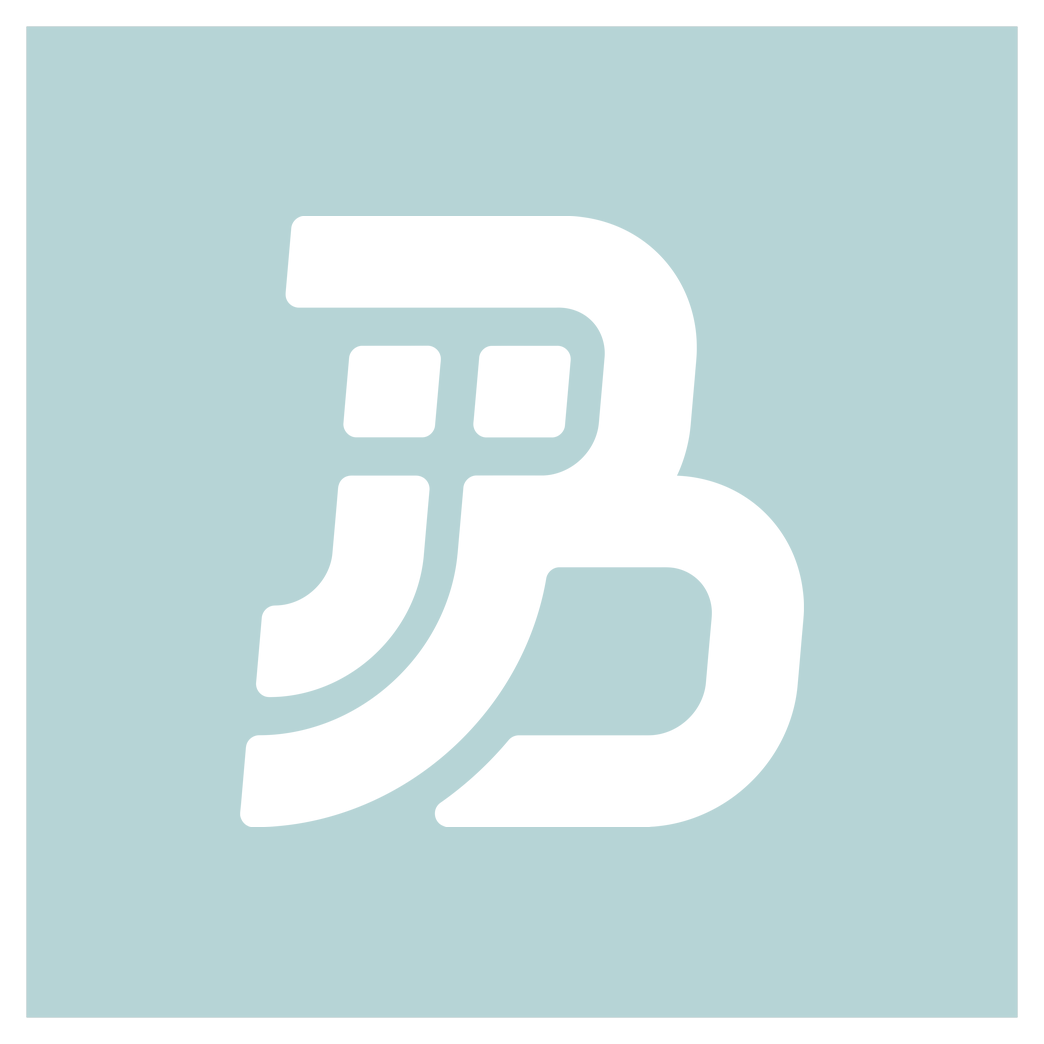 JJB JJB - Plain Logo Druck Art Print Square mint