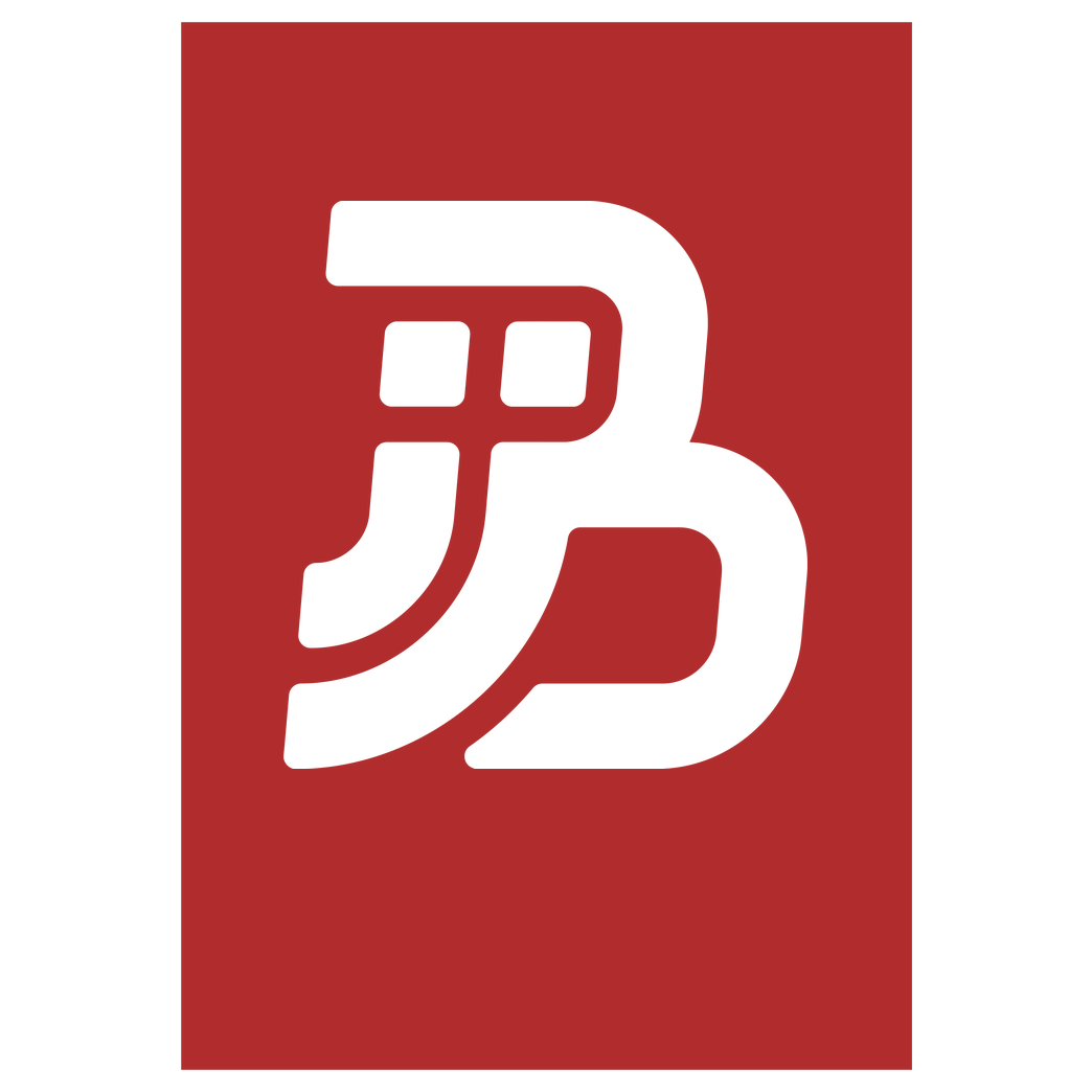 JJB JJB - Plain Logo Druck Art Print red