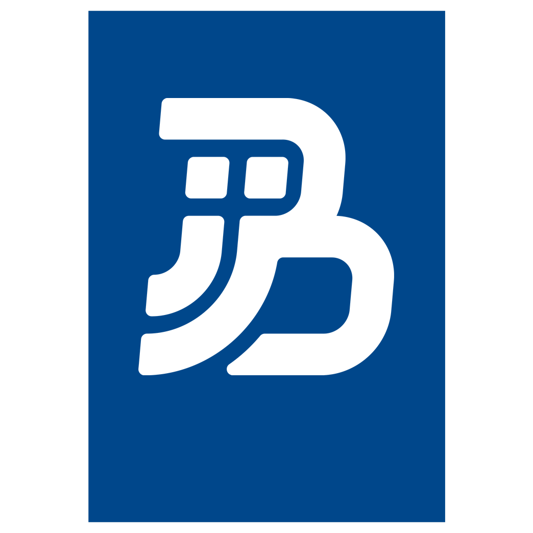 JJB JJB - Plain Logo Druck Art Print blue